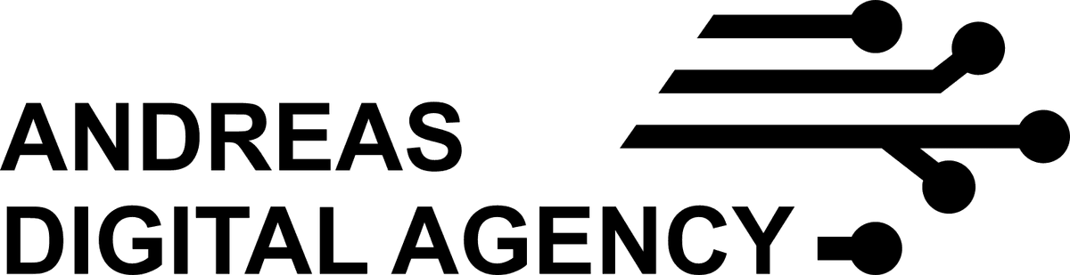 Official Andreas Digital Agency ADA third black logo variation